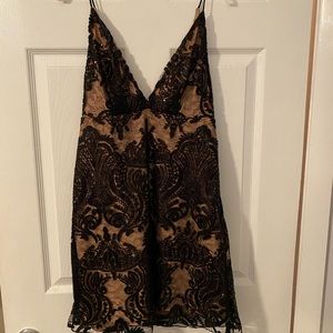 Free People Night Shimmers Mini Dress